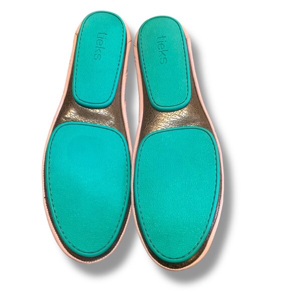 Tieks by Gavrieli Ballet Flats Blush Patent Leather Teal Soles Size 9 - Picture 8 of 9